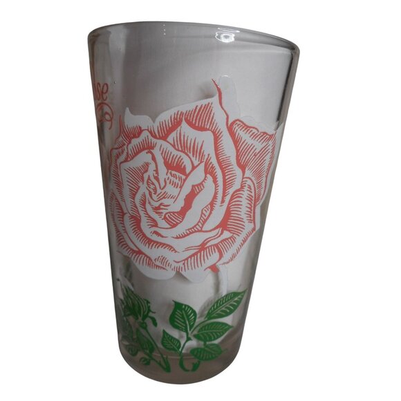 MCM Boscul Peanut Butter Drinking Juice Glass Tumbler White Rose Estate 5" #2 - Picture 6 of 6